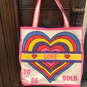Brighton rainbow canvas bag